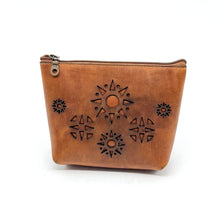 Load image into Gallery viewer, Sunrise Makeup Pouch in Cognac