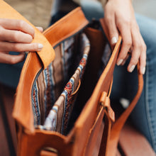 Load image into Gallery viewer, Andean Laptop Bag in Cognac