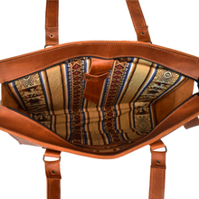 Load image into Gallery viewer, Andean Laptop Bag in Cognac