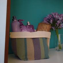 Load image into Gallery viewer, Wool Storage Baskets in Jacaranda