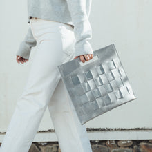 Load image into Gallery viewer, Woven Laptop Clutch in Glacial Gray