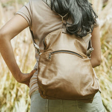 Load image into Gallery viewer, Relaxed Crossbody Backpack in Wheat