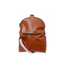 Load image into Gallery viewer, Relaxed Crossbody Backpack in Cognac