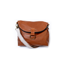 Load image into Gallery viewer, Relaxed Crossbody Backpack in Cognac