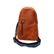 Load image into Gallery viewer, Sling Crossbody Backpack in Cognac