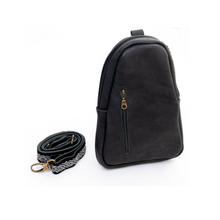 Load image into Gallery viewer, Sling Crossbody Backpack in Black