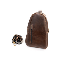 Load image into Gallery viewer, Sling Crossbody Backpack in Mocha