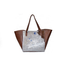 Load image into Gallery viewer, Two-Tone Tote in Stone Blue