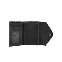 Load image into Gallery viewer, Small Envelope Wallet in Black Suede
