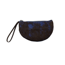 Load image into Gallery viewer, Half-Moon Wristlet in Stone Blue