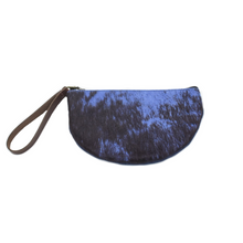 Load image into Gallery viewer, Half-Moon Wristlet in Stone Blue