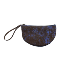 Load image into Gallery viewer, Half-Moon Wristlet in Stone Blue