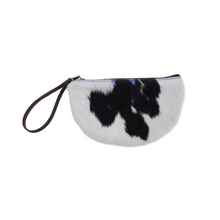 Load image into Gallery viewer, Half-Moon Wristlet in Stone Blue