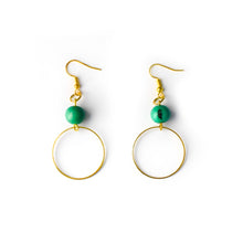 Load image into Gallery viewer, Acai Hoop Earrings in Sea Green

