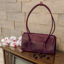 Load image into Gallery viewer, East-West Shoulder Bag in Mulberry
