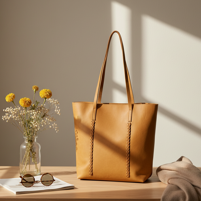 Double-Dutch Tote in Camel