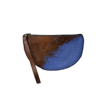 Load image into Gallery viewer, Half-Moon Wristlet in Stone Blue
