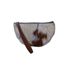 Load image into Gallery viewer, Half-Moon Wristlet in Stone Blue
