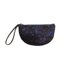 Load image into Gallery viewer, Half-Moon Wristlet in Stone Blue
