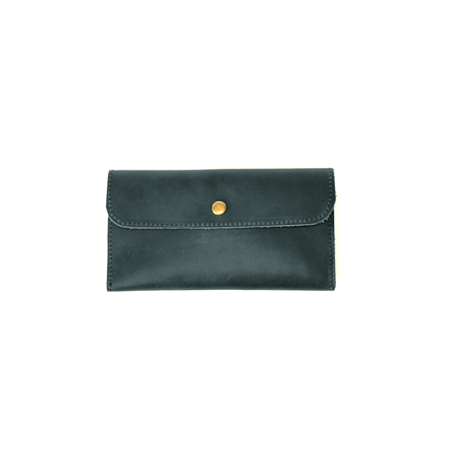 Leather Wallet in Emerald