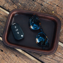 Load image into Gallery viewer, Leather Nightstand Tray

