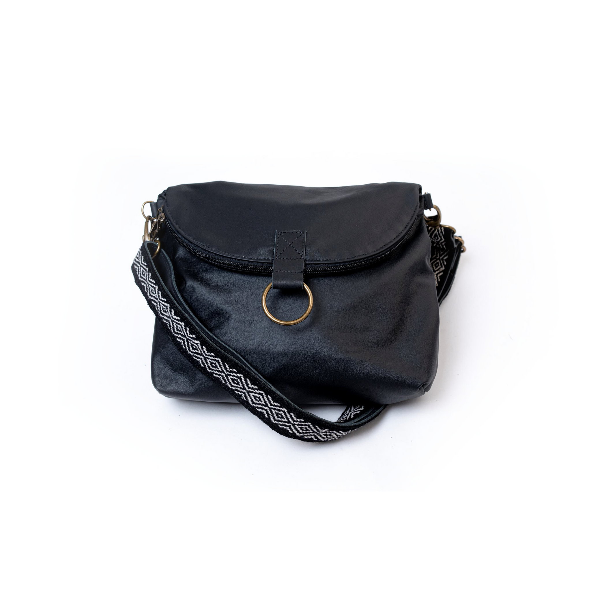 black leather crossbody backpack Lo & Sons Claremont Camera Bag - Full Grain yet durable Relaxed Crossbody Backpack in Black