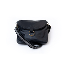 Load image into Gallery viewer, Relaxed Crossbody Backpack in Black
