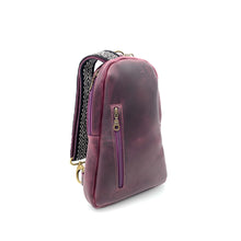 Load image into Gallery viewer, Sling Crossbody Backpack in Mulberry

