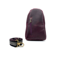 Load image into Gallery viewer, Sling Crossbody Backpack in Mulberry
