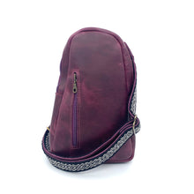 Load image into Gallery viewer, Sling Crossbody Backpack in Mulberry

