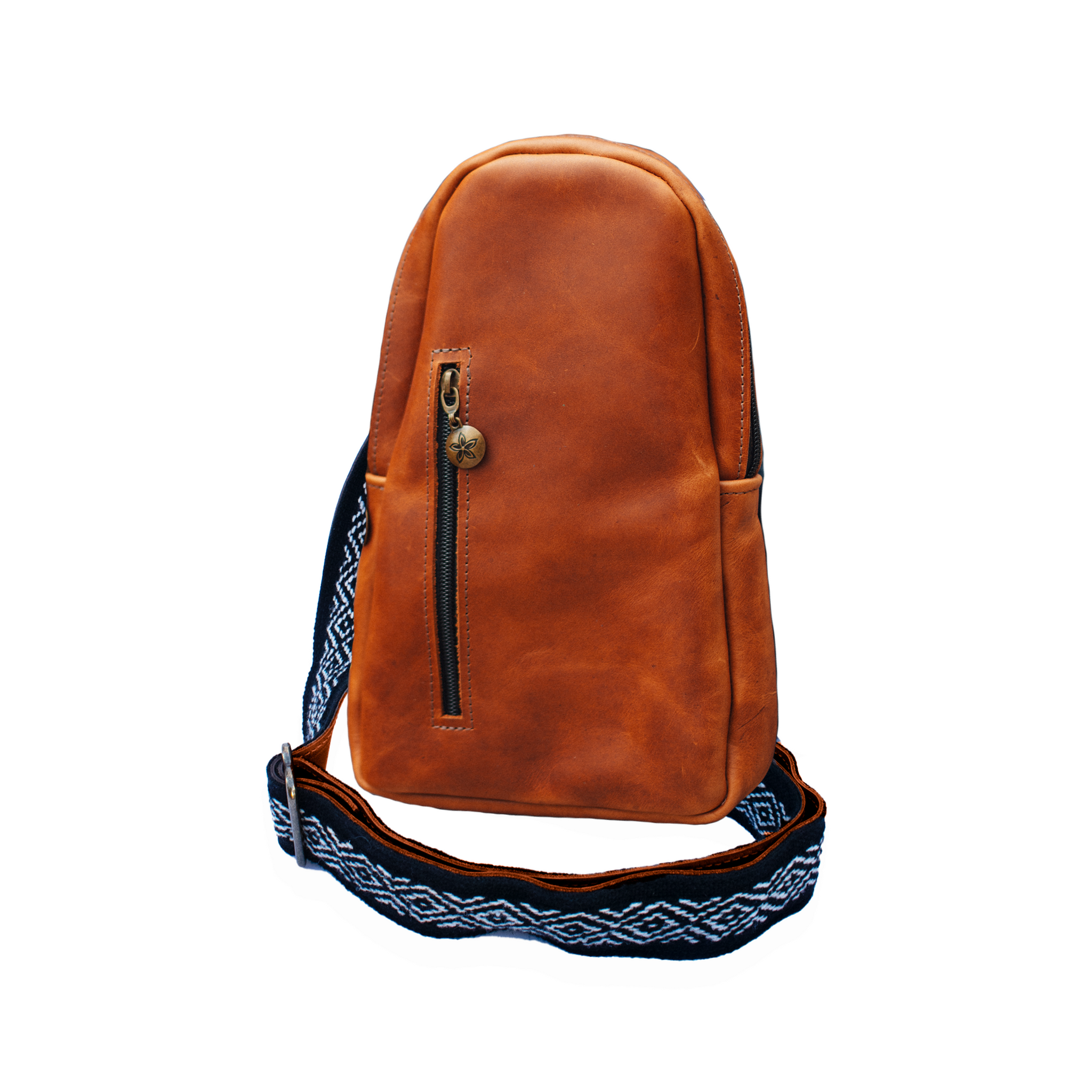 crossbody sling backpack leather Sling Crossbody Backpack in Cognac – SutiSana