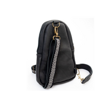 Load image into Gallery viewer, Sling Crossbody Backpack in Black
