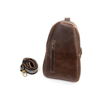 Load image into Gallery viewer, Sling Crossbody Backpack in Mocha
