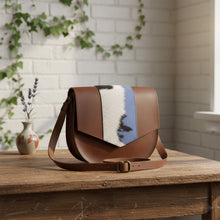 Load image into Gallery viewer, Two-Tone Satchel in Stone Blue
