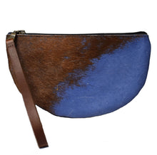 Load image into Gallery viewer, Half-Moon Wristlet in Stone Blue
