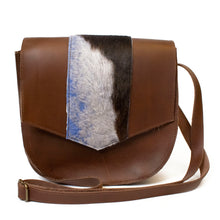 Load image into Gallery viewer, Two-Tone Satchel in Stone Blue
