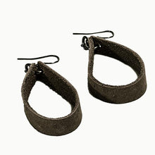 Load image into Gallery viewer, Leather Loop Earrings
